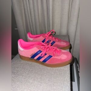 Adidas Gazelle Pink and Navy Blue Sneakers